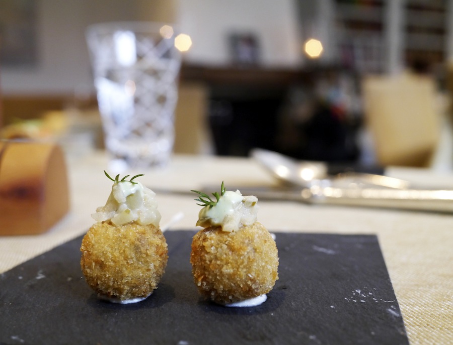 Croquettes with braised ox tale - pure tastiness. 